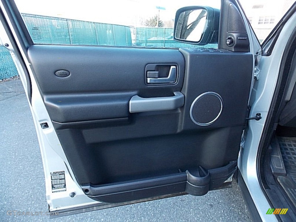 2008 Land Rover LR3 V8 SE Ebony Black Door Panel Photo #77515955