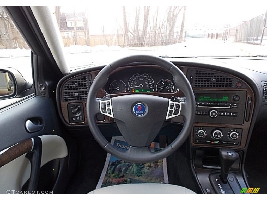 2006 Saab 9-5 2.3T SportCombi Wagon Parchment Dashboard Photo #77517376