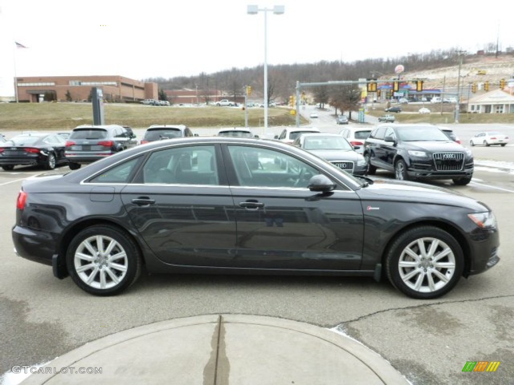 2013 A6 3.0T quattro Sedan - Oolong Gray Metallic / Black photo #6