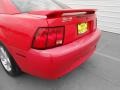 2003 Torch Red Ford Mustang V6 Coupe  photo #26
