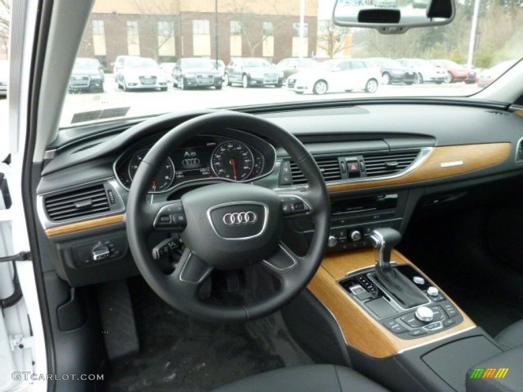 2013 Audi A6 3.0T quattro Sedan Black Dashboard Photo #77518531