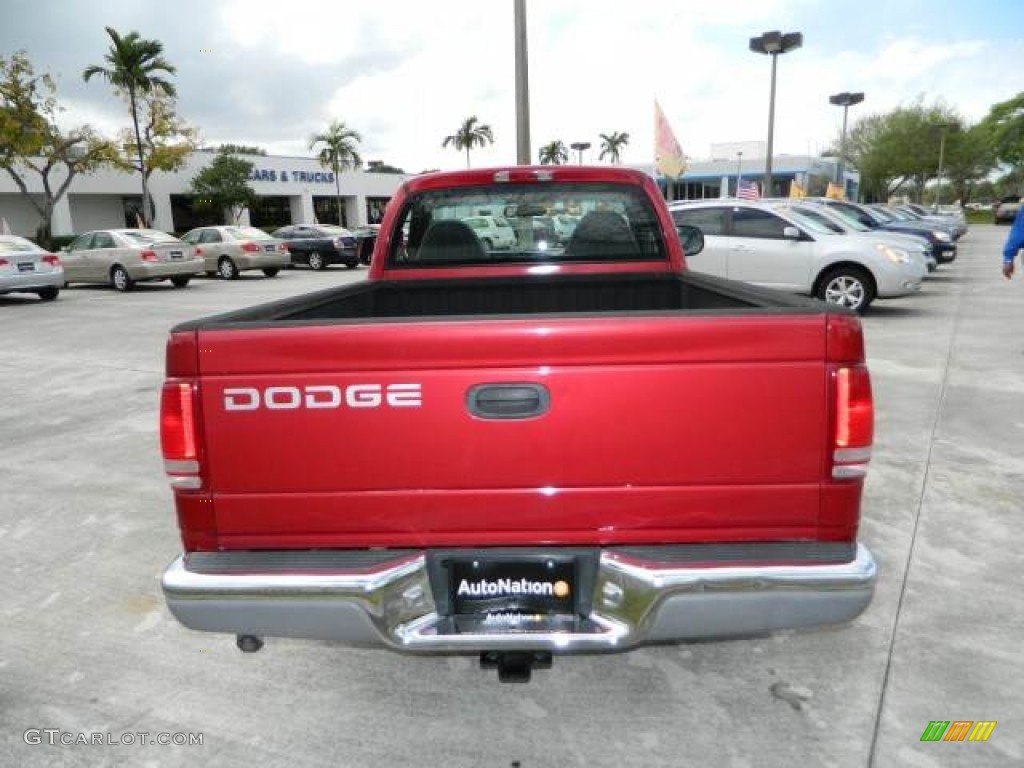 1999 Dakota SLT Regular Cab - Metallic Red / Agate photo #4