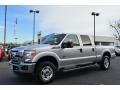 2011 Ingot Silver Metallic Ford F250 Super Duty XLT Crew Cab 4x4  photo #6