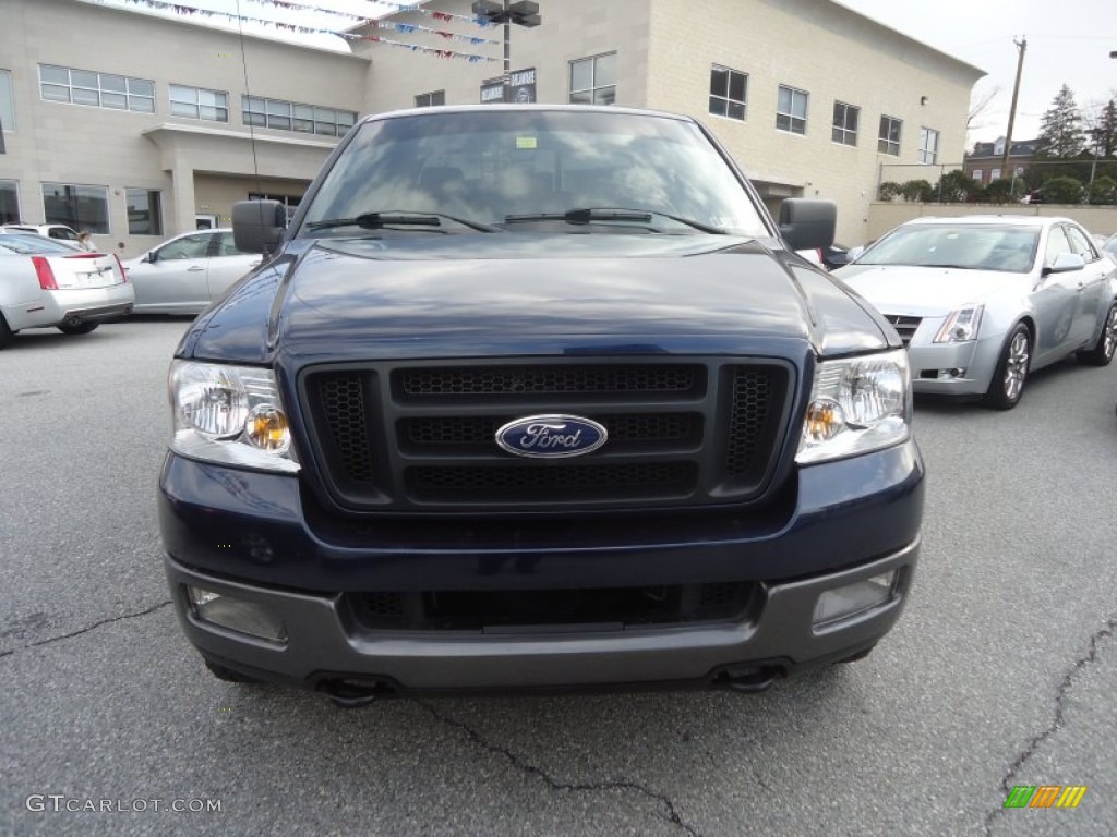 2005 F150 FX4 SuperCrew 4x4 - True Blue Metallic / Black photo #3