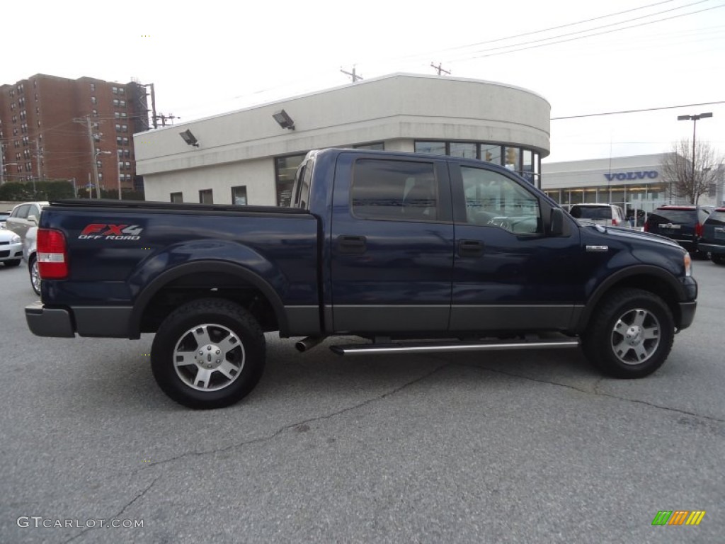 2005 F150 FX4 SuperCrew 4x4 - True Blue Metallic / Black photo #5