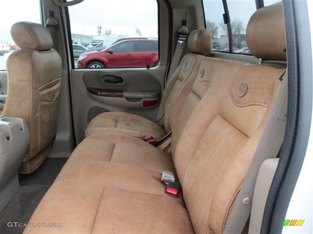 2003 F150 King Ranch SuperCrew - Oxford White / Castano Brown Leather photo #11