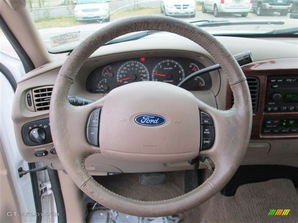 2003 F150 King Ranch SuperCrew - Oxford White / Castano Brown Leather photo #12