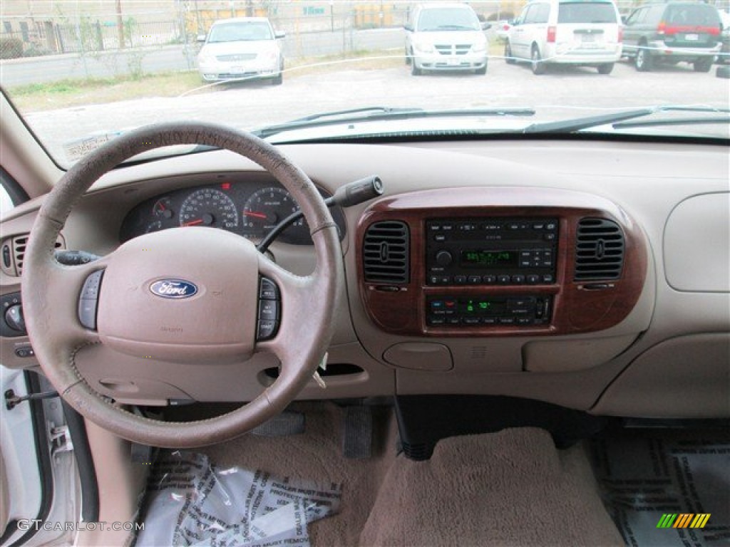 2003 F150 King Ranch SuperCrew - Oxford White / Castano Brown Leather photo #13