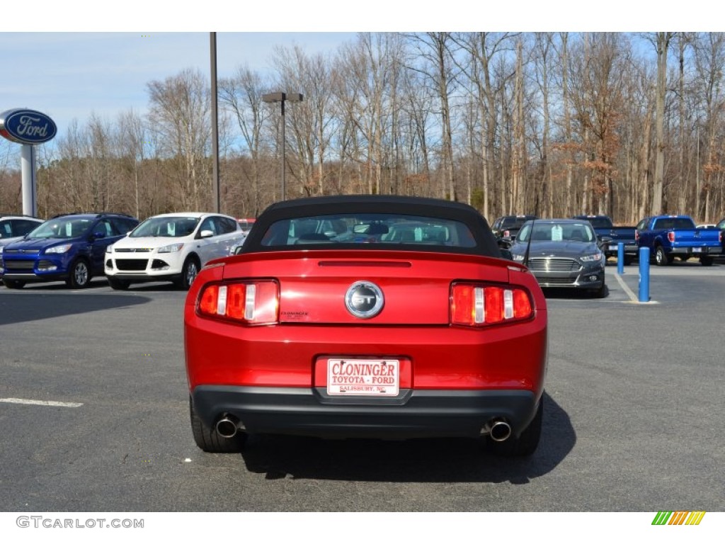 2010 Mustang GT Premium Convertible - Red Candy Metallic / Charcoal Black/Cashmere photo #4