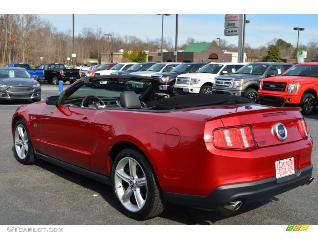 2010 Mustang GT Premium Convertible - Red Candy Metallic / Charcoal Black/Cashmere photo #31