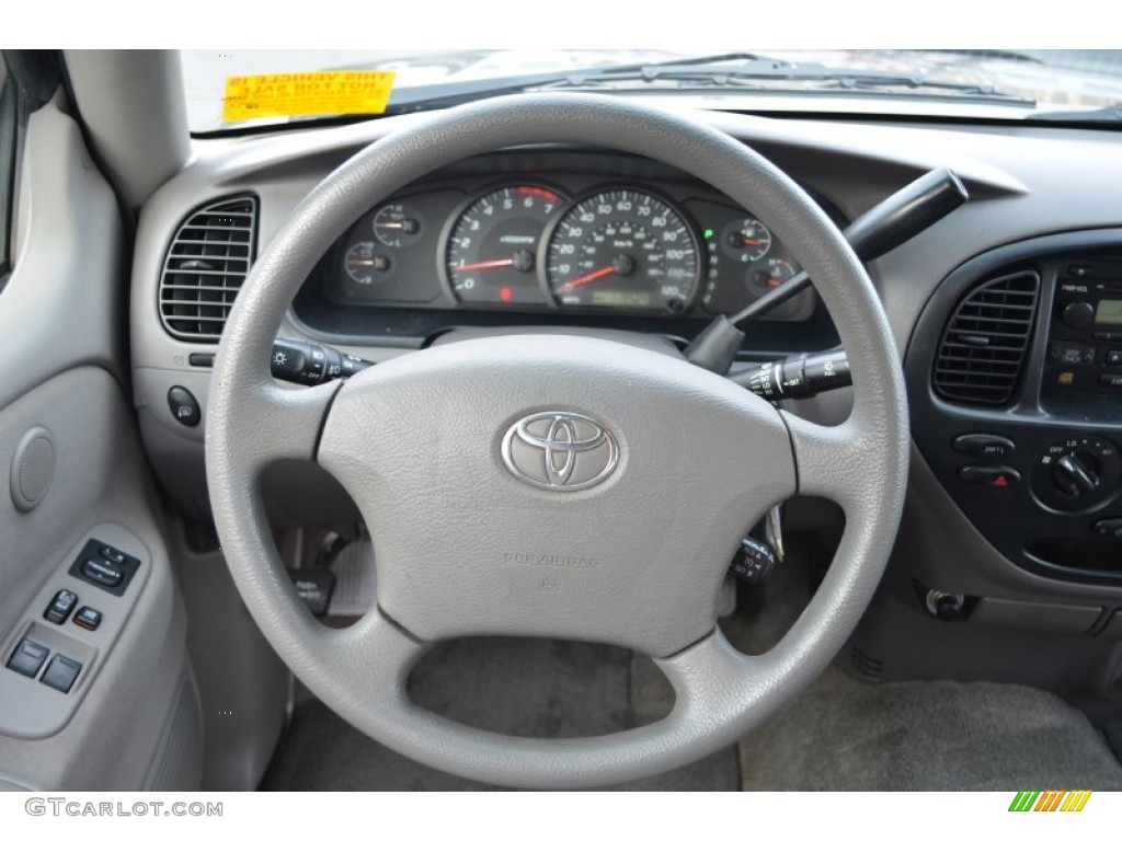 2006 Toyota Tundra SR5 Access Cab Light Charcoal Steering Wheel Photo #77521661