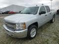 2013 Silver Ice Metallic Chevrolet Silverado 1500 LT Crew Cab 4x4  photo #3