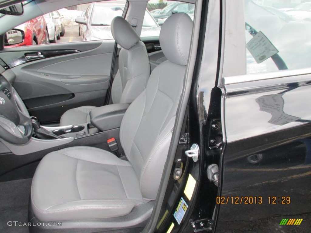 2011 Sonata Limited - Midnight Black / Gray photo #5