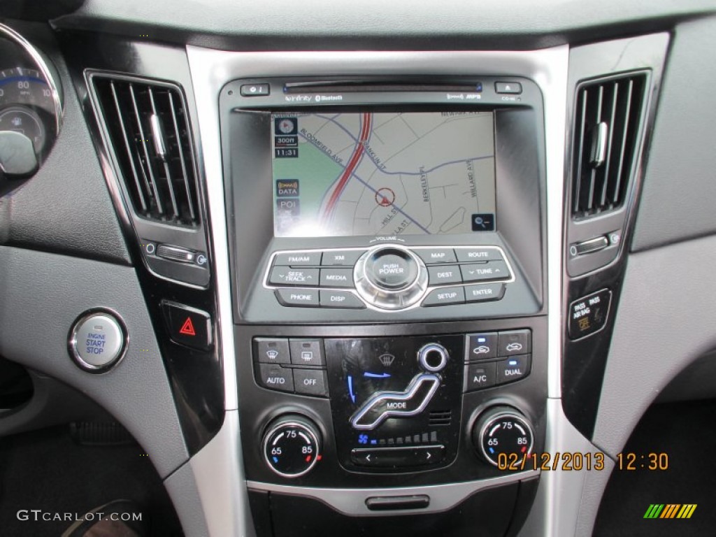 2011 Sonata Limited - Midnight Black / Gray photo #8