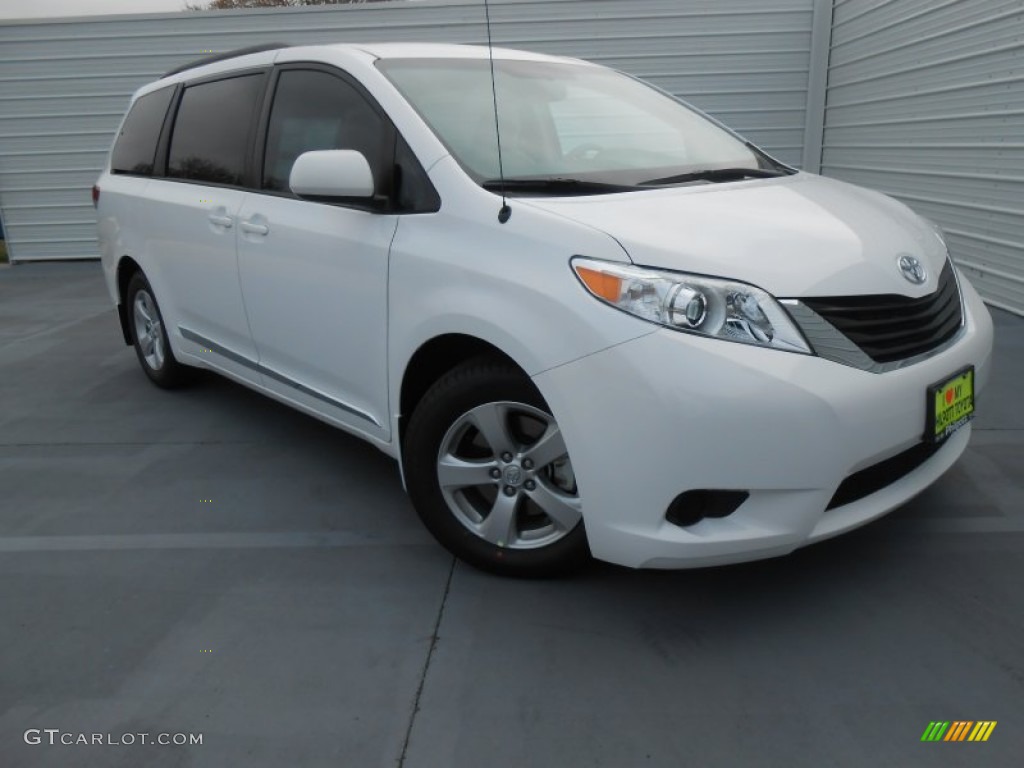 Super White 2013 Toyota Sienna LE Exterior Photo #77525447
