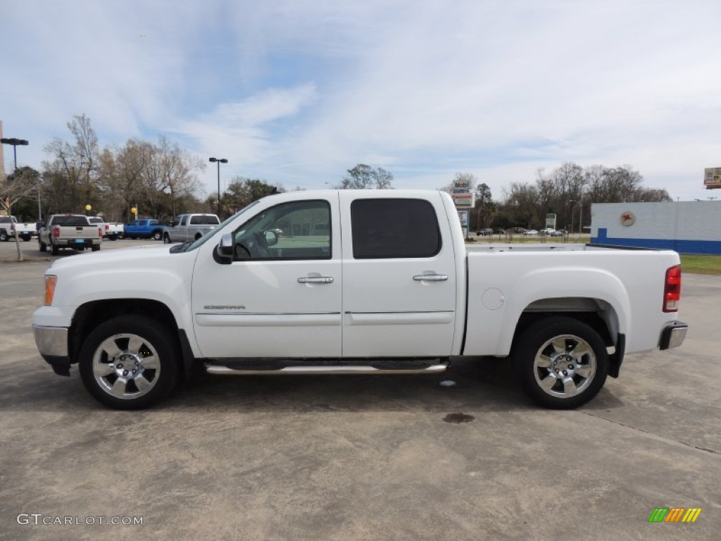 Summit White 2009 GMC Sierra 1500 SLE Crew Cab Exterior Photo #77526309
