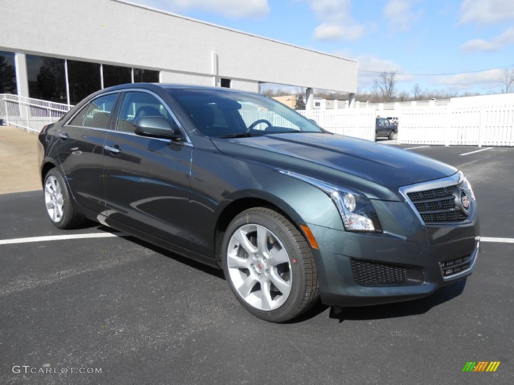 Thunder Gray ChromaFlair 2013 Cadillac ATS 2.5L Exterior Photo #77527649