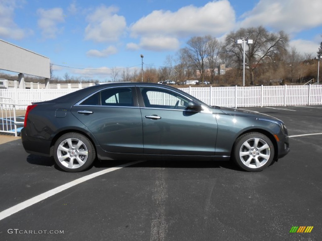 Thunder Gray ChromaFlair 2013 Cadillac ATS 2.5L Exterior Photo #77527670