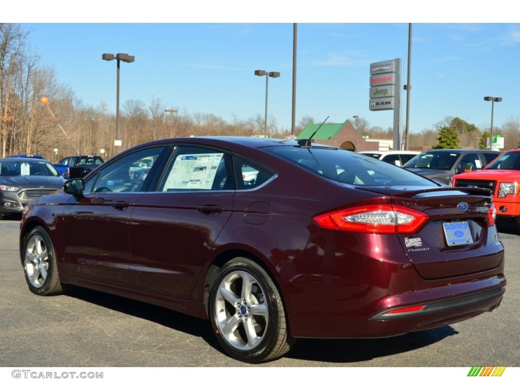 2013 Fusion SE 1.6 EcoBoost - Bordeaux Reserve Red Metallic / Charcoal Black photo #46