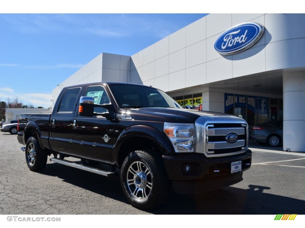 2013 F250 Super Duty Platinum Crew Cab 4x4 - Kodiak Brown Metallic / Platinum Pecan Leather photo #1