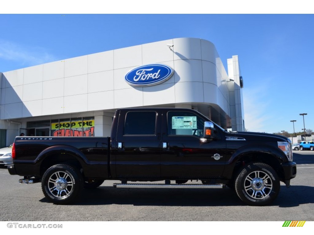 2013 F250 Super Duty Platinum Crew Cab 4x4 - Kodiak Brown Metallic / Platinum Pecan Leather photo #2