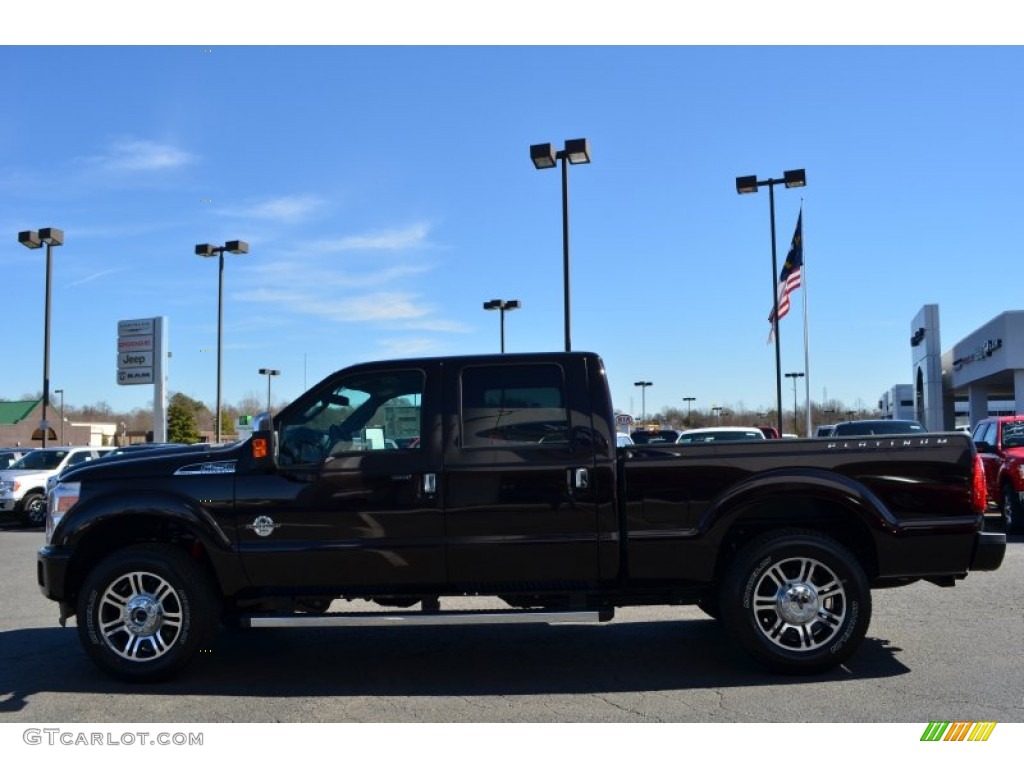2013 F250 Super Duty Platinum Crew Cab 4x4 - Kodiak Brown Metallic / Platinum Pecan Leather photo #5