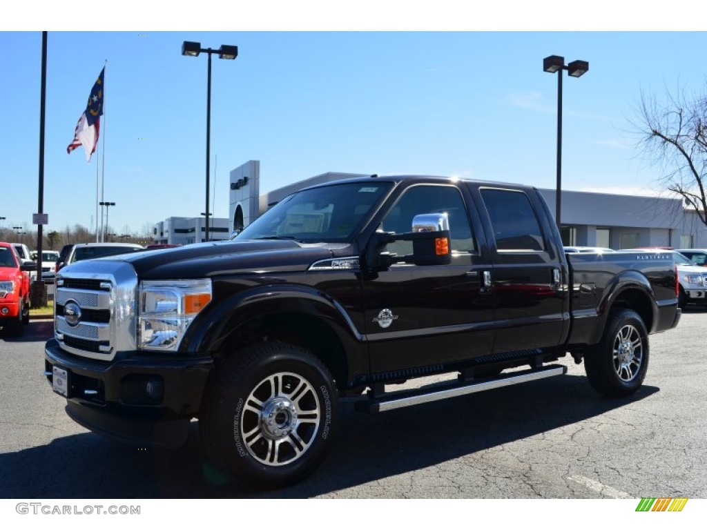 2013 F250 Super Duty Platinum Crew Cab 4x4 - Kodiak Brown Metallic / Platinum Pecan Leather photo #6