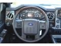 Platinum Pecan Leather 2013 Ford F250 Super Duty Platinum Crew Cab 4x4 Steering Wheel