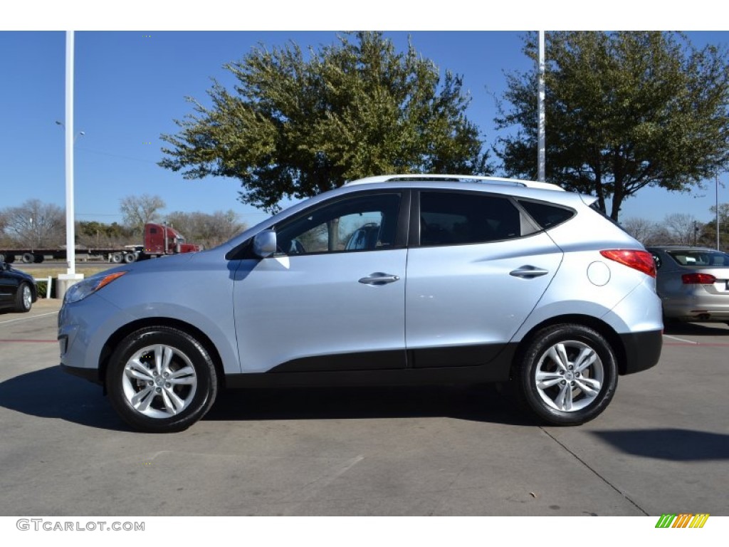 Aurora Blue 2010 Hyundai Tucson GLS Exterior Photo #77529895
