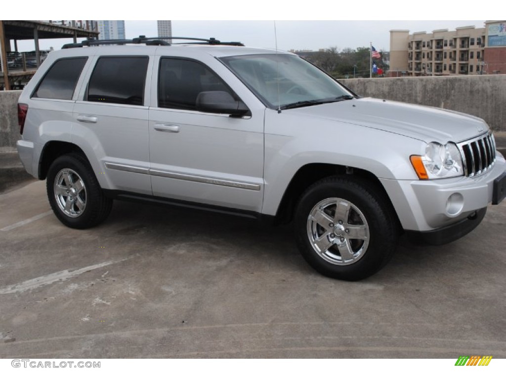 2005 Grand Cherokee Limited 4x4 - Bright Silver Metallic / Medium Slate Gray photo #14