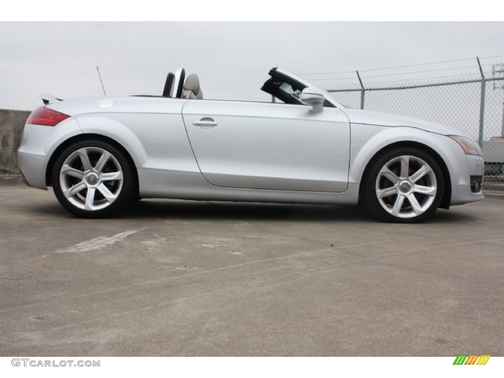 Ice Silver Metallic 2009 Audi TT 2.0T quattro Roadster Exterior Photo #77531396