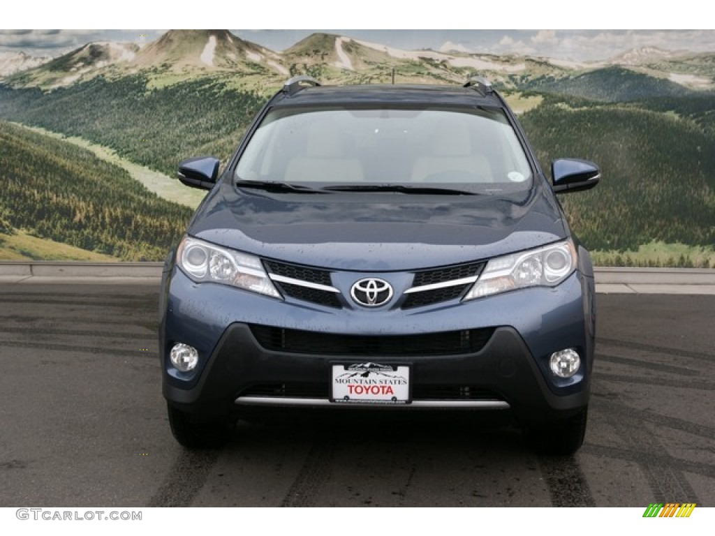 2013 RAV4 Limited AWD - Shoreline Blue Pearl / Beige photo #3