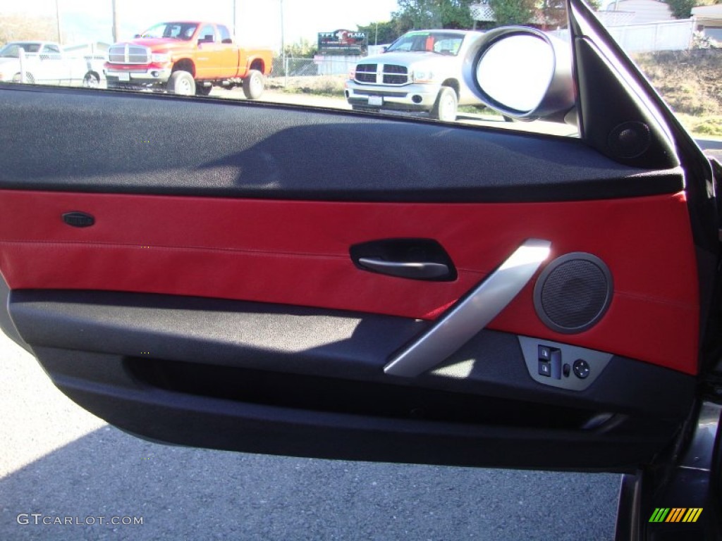 2004 Z4 2.5i Roadster - Sterling Gray Metallic / Dream Red/Black photo #9