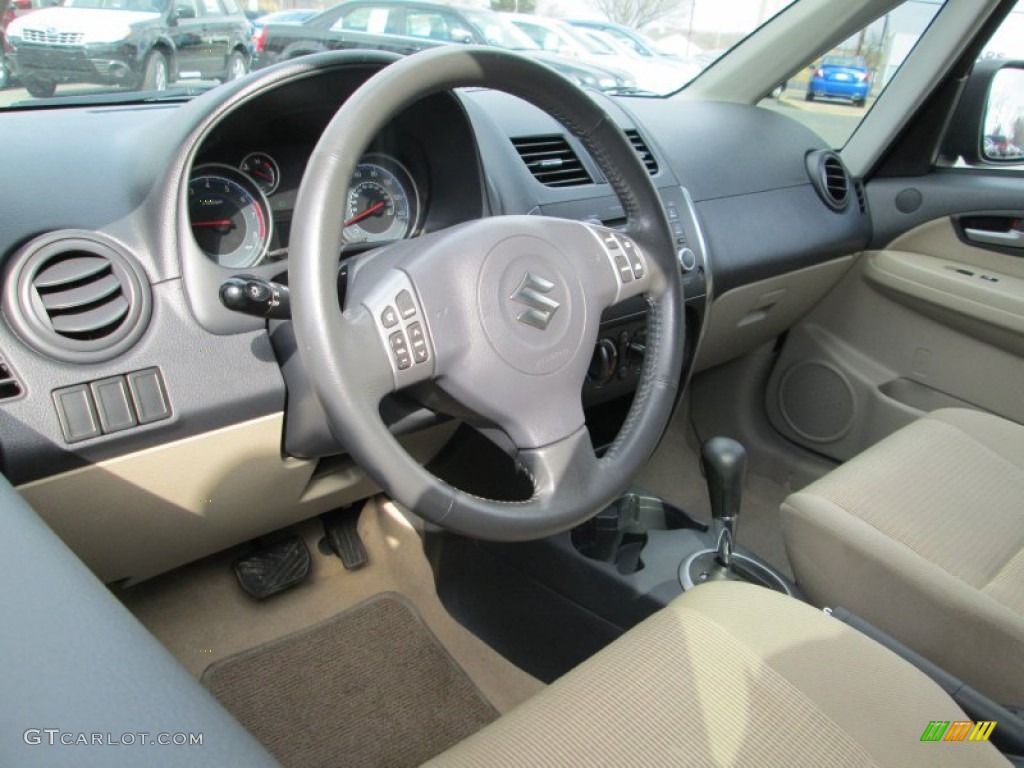 Beige Interior 2011 Suzuki SX4 Sedan LE Photo #77532479