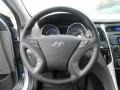 Gray 2013 Hyundai Sonata Limited 2.0T Steering Wheel