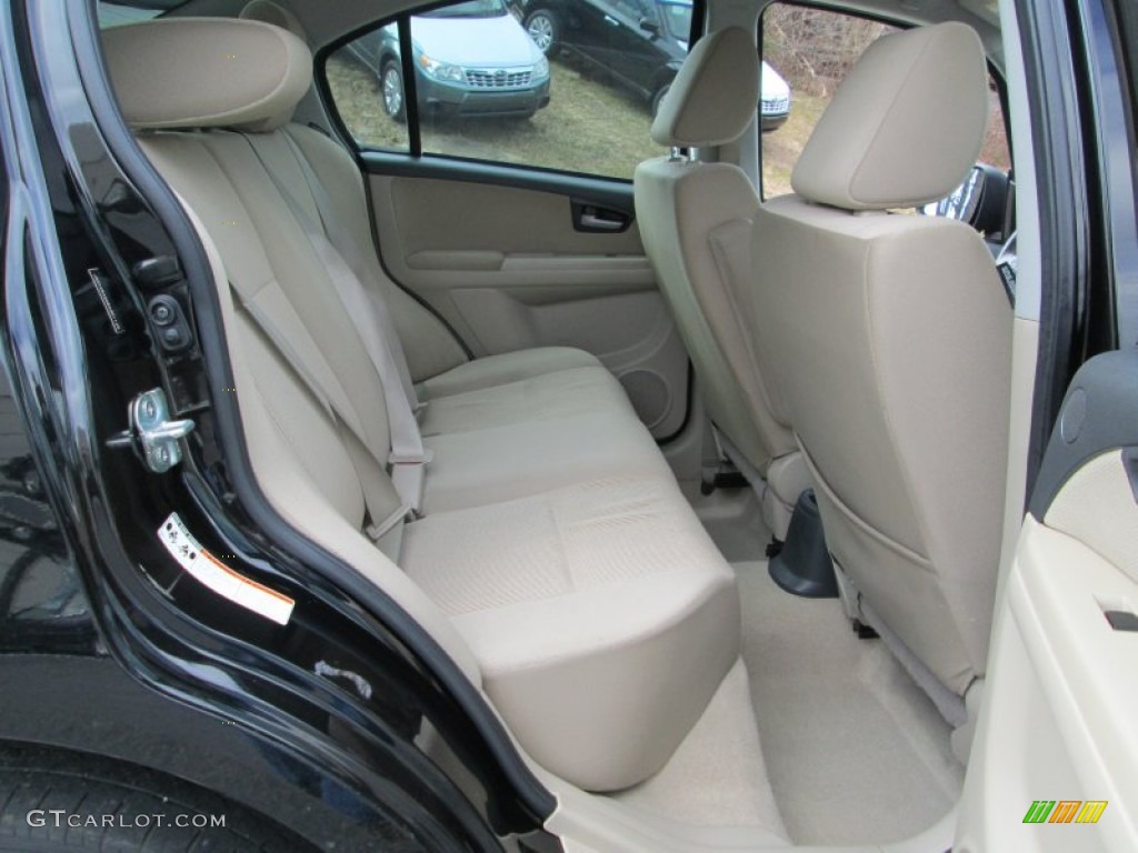 Beige Interior 2011 Suzuki SX4 Sedan LE Photo #77532605
