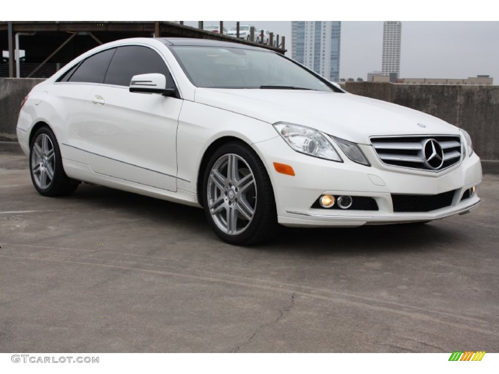 Diamond White Metallic 2011 Mercedes-Benz E 350 Coupe Exterior Photo #77532680