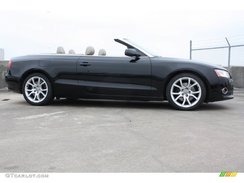 Brilliant Black 2010 Audi A5 2.0T Cabriolet Exterior Photo #77533630