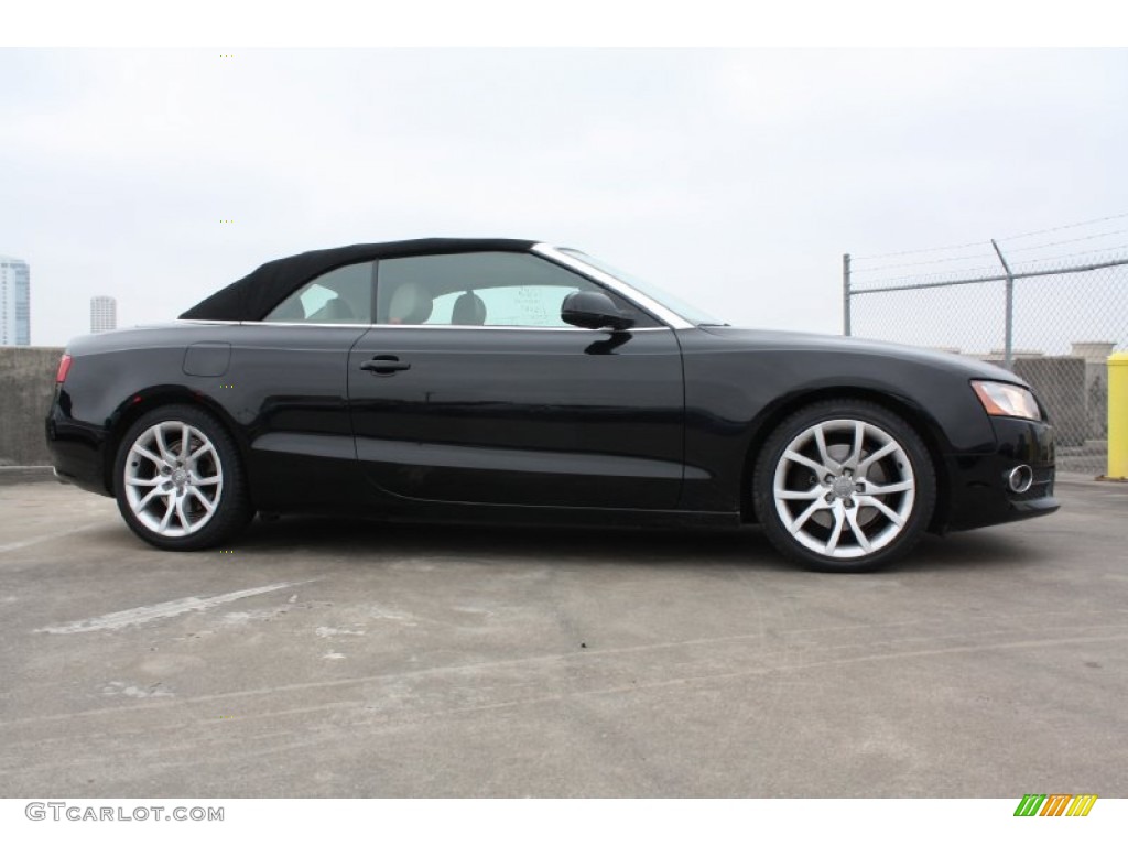 Brilliant Black 2010 Audi A5 2.0T Cabriolet Exterior Photo #77533676