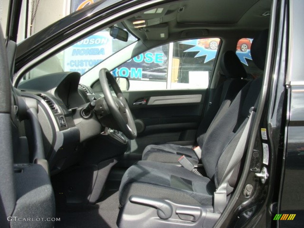 2011 CR-V EX 4WD - Crystal Black Pearl / Black photo #7