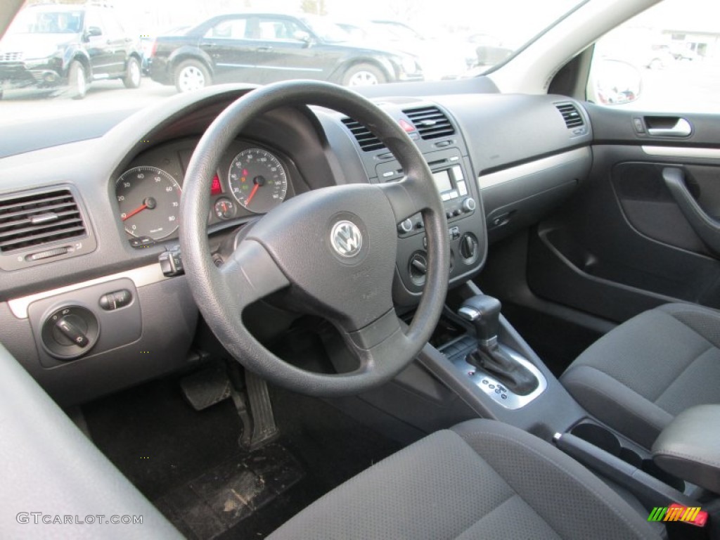 Anthracite Black Interior 2008 Volkswagen Rabbit 4 Door Photo #77534371