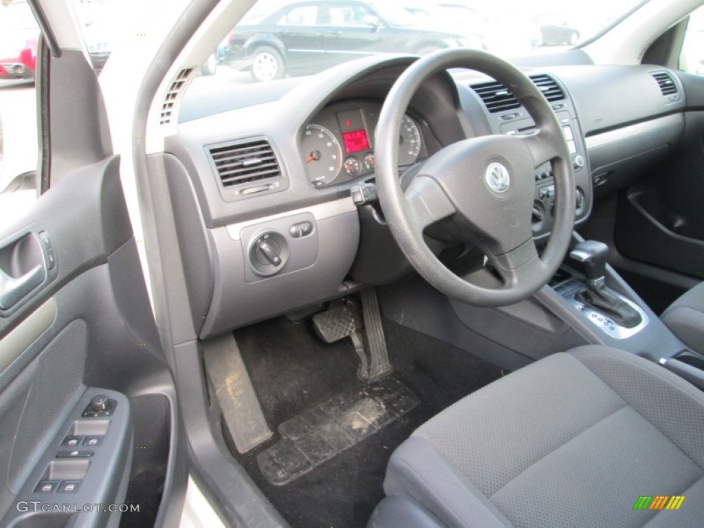 Anthracite Black Interior 2008 Volkswagen Rabbit 4 Door Photo #77534399