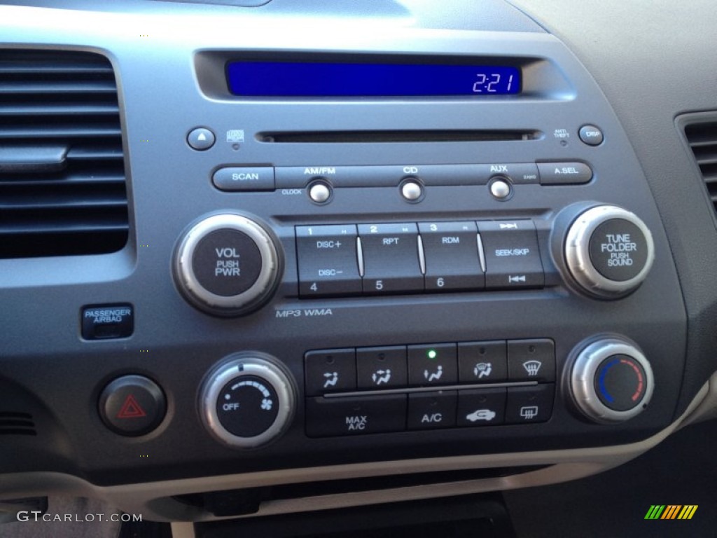 2010 Civic LX Sedan - Urban Titanium Metallic / Beige photo #18