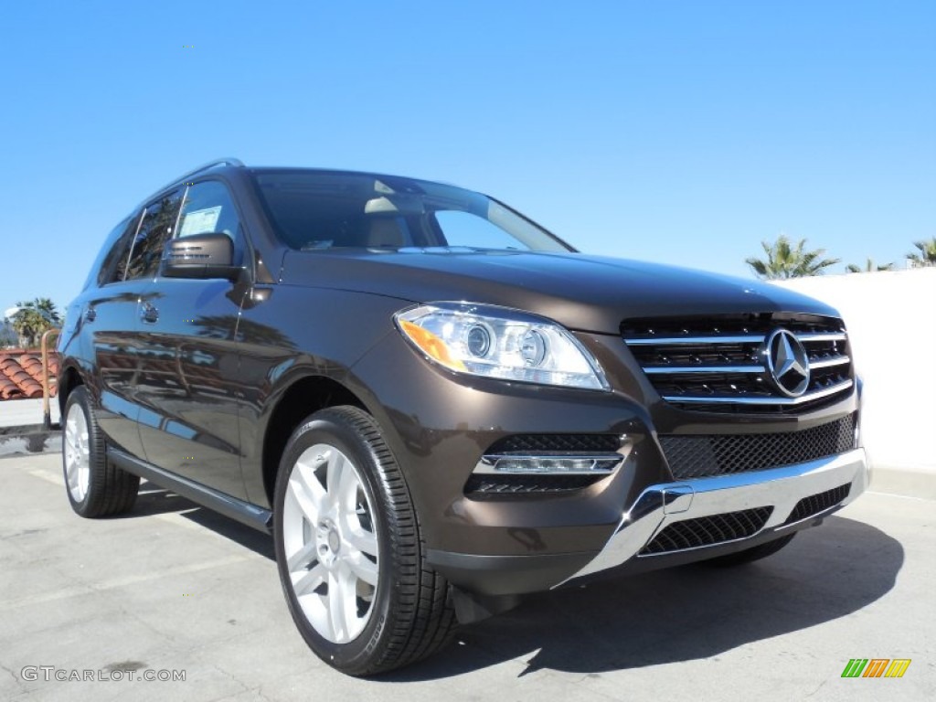 Dakota Brown Metallic 2013 Mercedes-Benz ML 350 4Matic Exterior Photo #77535664