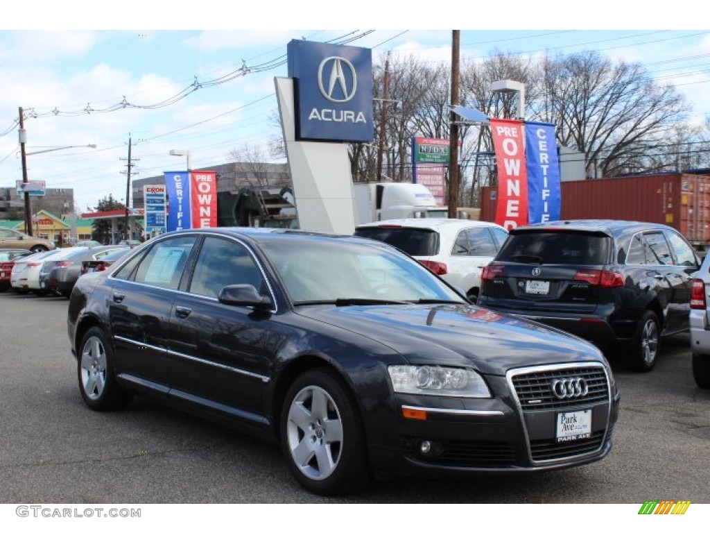 2006 A8 4.2 quattro - Oyster Grey Metallic / Black/Amaretto photo #1