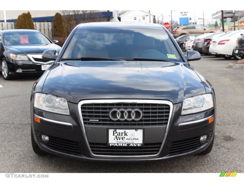 2006 A8 4.2 quattro - Oyster Grey Metallic / Black/Amaretto photo #8