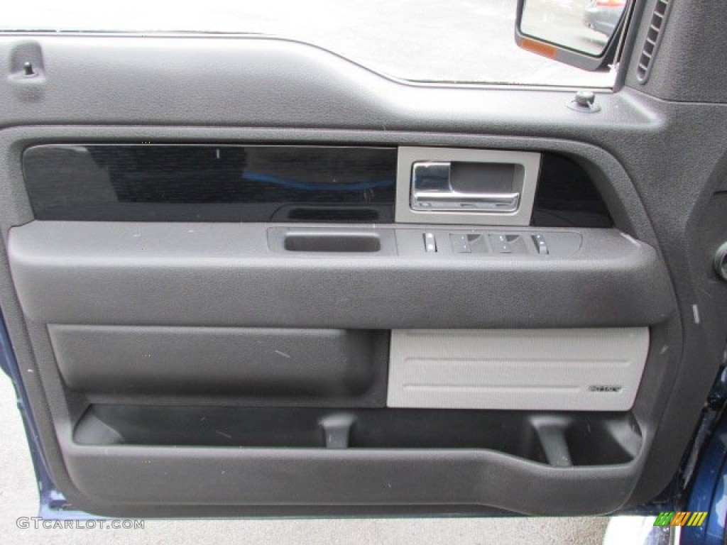 2009 Ford F150 FX4 SuperCab 4x4 Black/Black Door Panel Photo #77537221