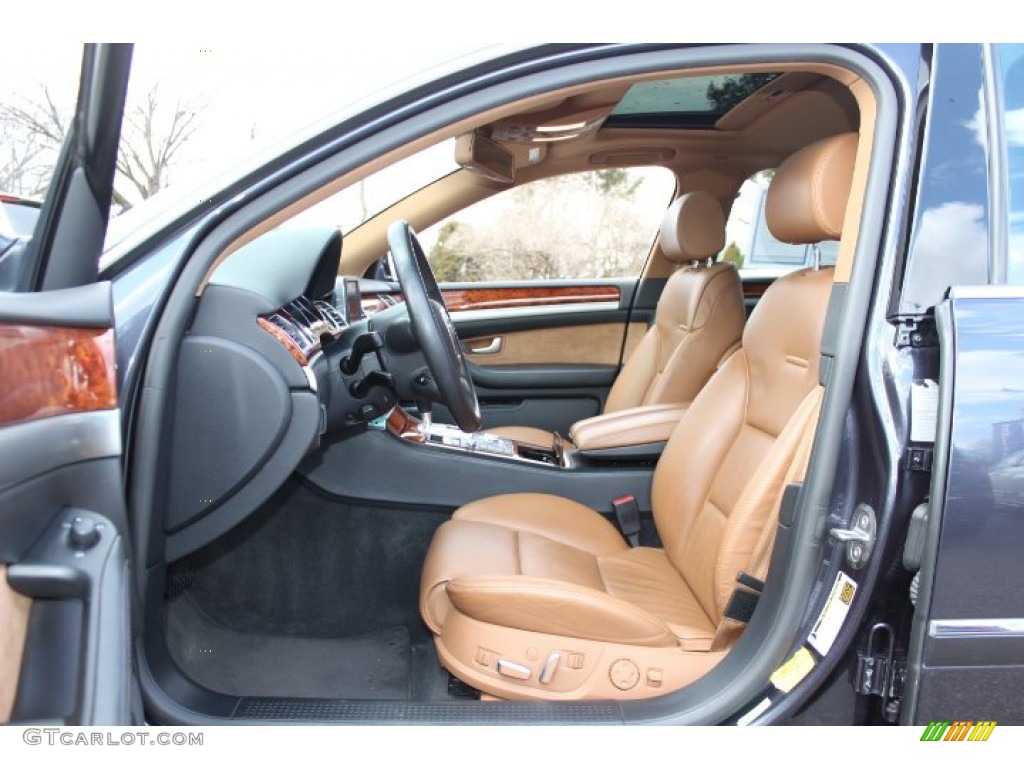Black/Amaretto Interior 2006 Audi A8 4.2 quattro Photo #77537231