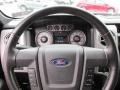 Black/Black 2009 Ford F150 FX4 SuperCab 4x4 Steering Wheel