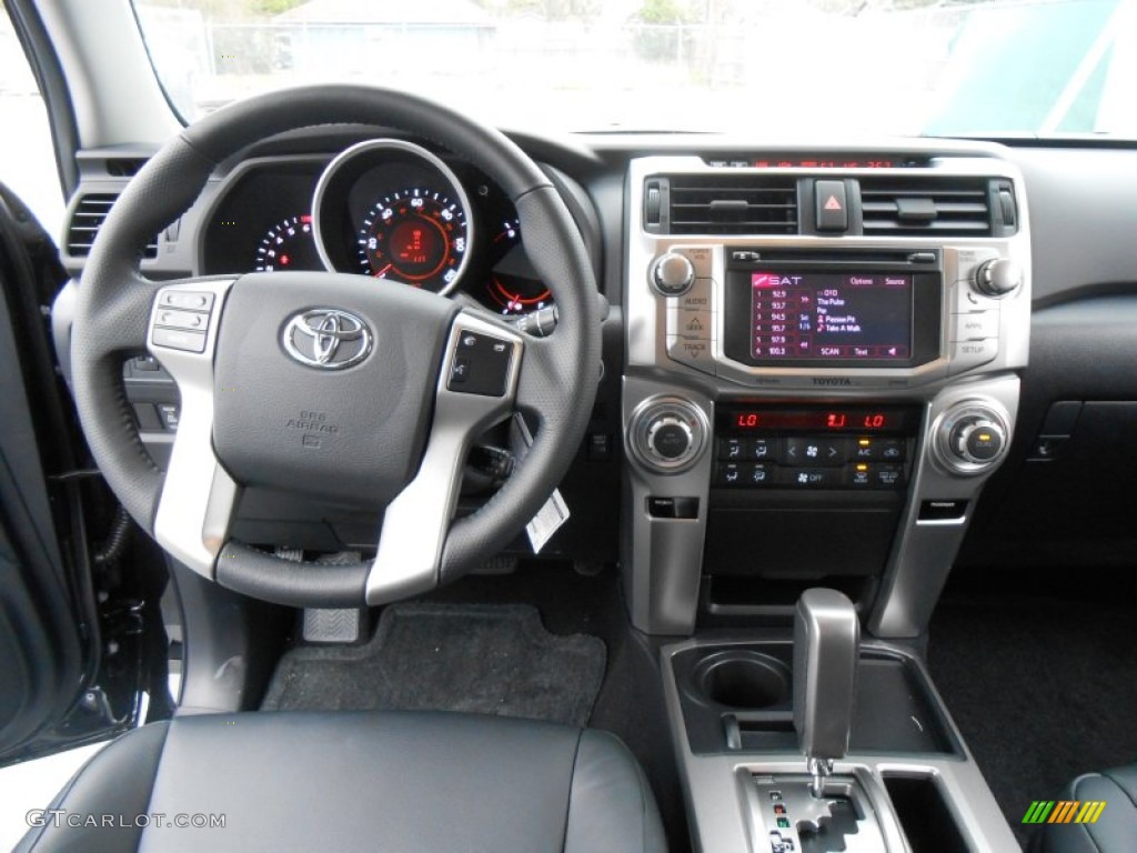 2013 Toyota 4Runner Limited Black Leather Dashboard Photo #77537392